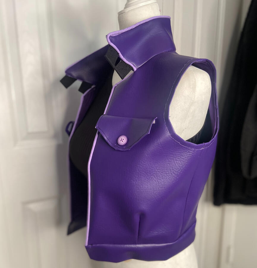 Finished product from the side front