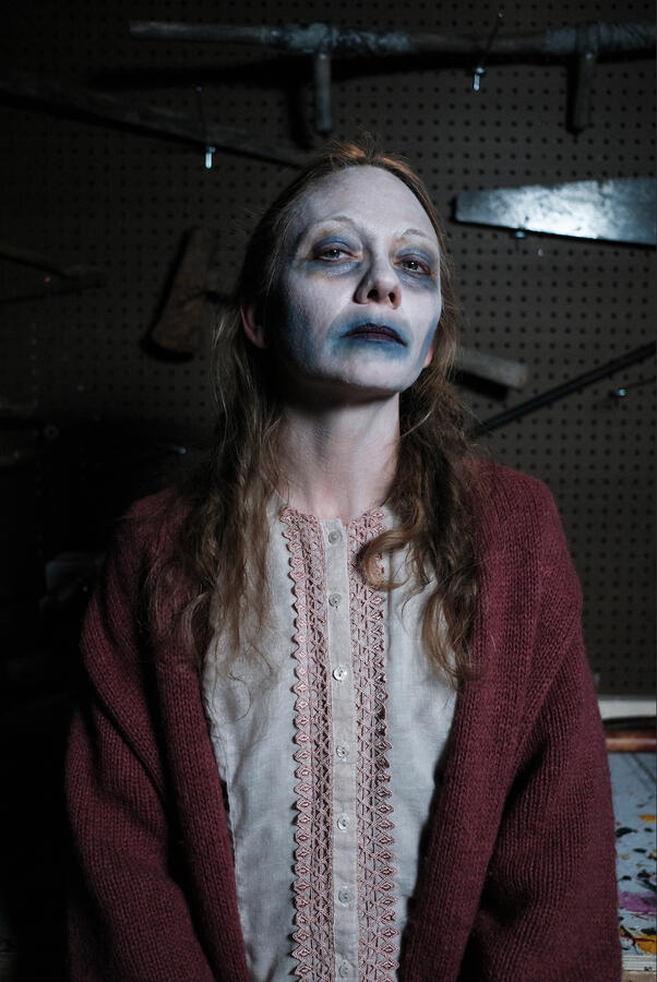 Suffocated Ghost Makeup from Bed and Bloodshed