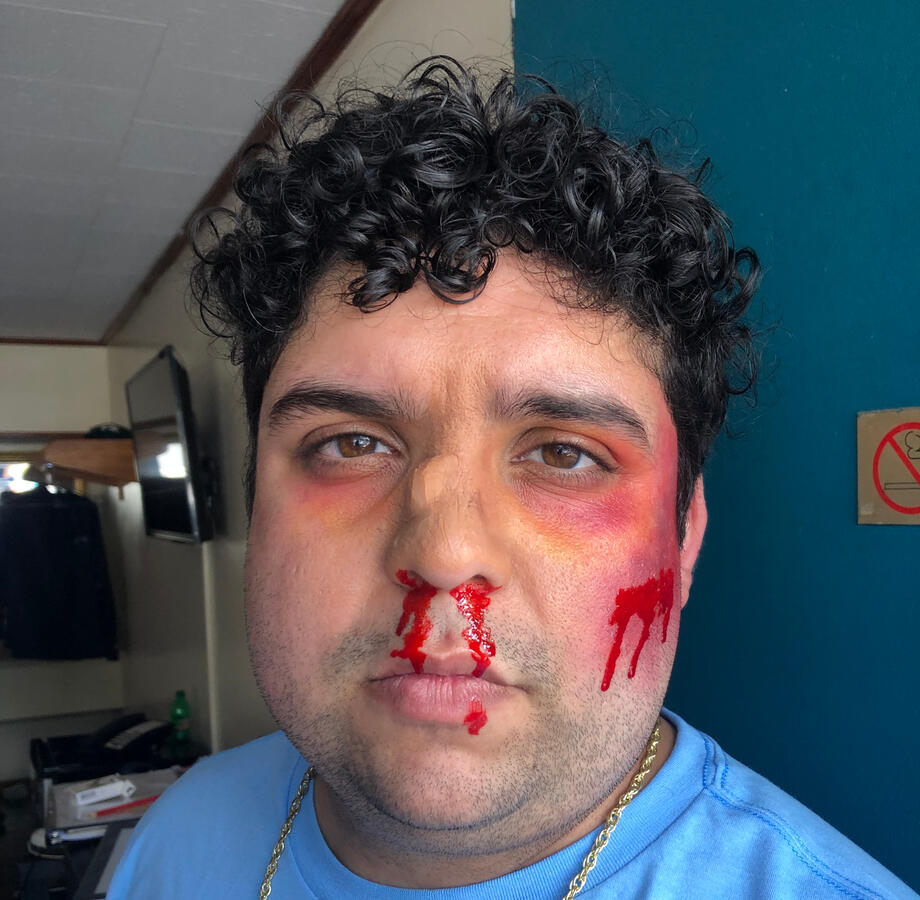 Orlando Lopez as Robbie in Bruiser