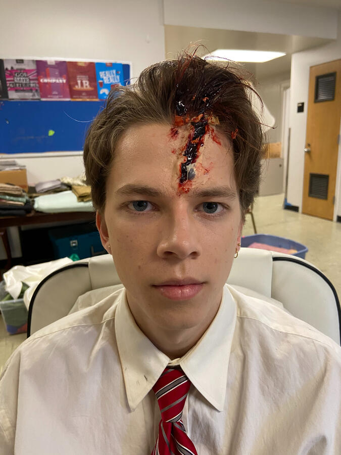 Sam Heath as Reggie in Bed and Bloodshed