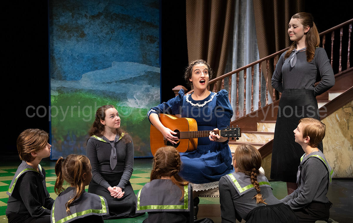 Casey Maxwell as Maria, Olivia Williams as Liesl, Ella Trisler as Louisa, Danny Davis as Fredrich, Jonah Rowlings as Kurt, Elisabeth Greeson as Brigitta, Alexa Kaczmarek as Marta, and MaKenna Reilly as Gretl